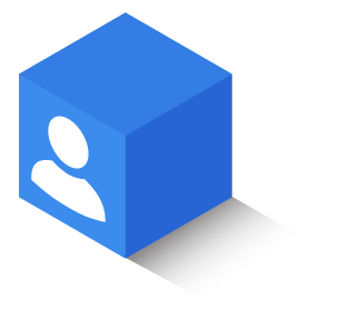 building block with person icon