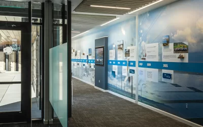 193-Foot Experiential Graphic Design for Platte River Power Authority