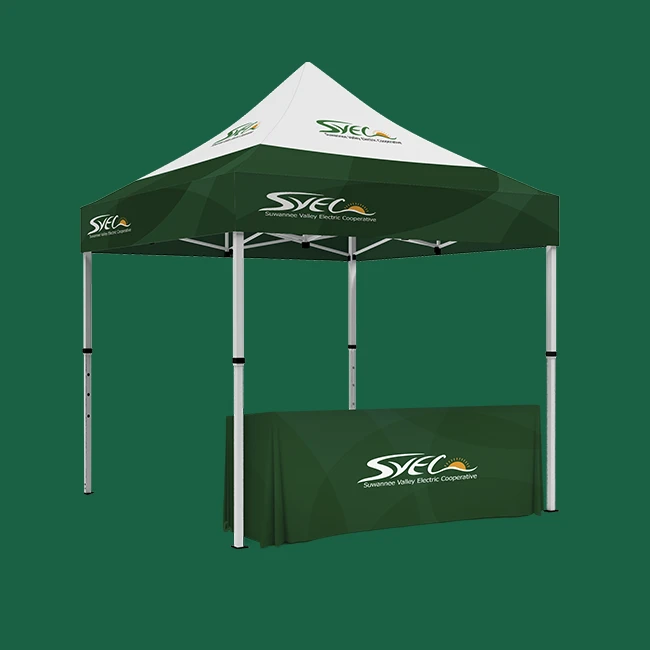 Tradeshow booth with SVEC brand