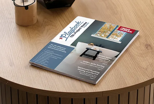 Team Dave Logan designed magazine on a table