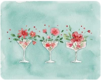 Illustration of a person gardening, planting flowers in soil, symbolizing nurturing mental health.