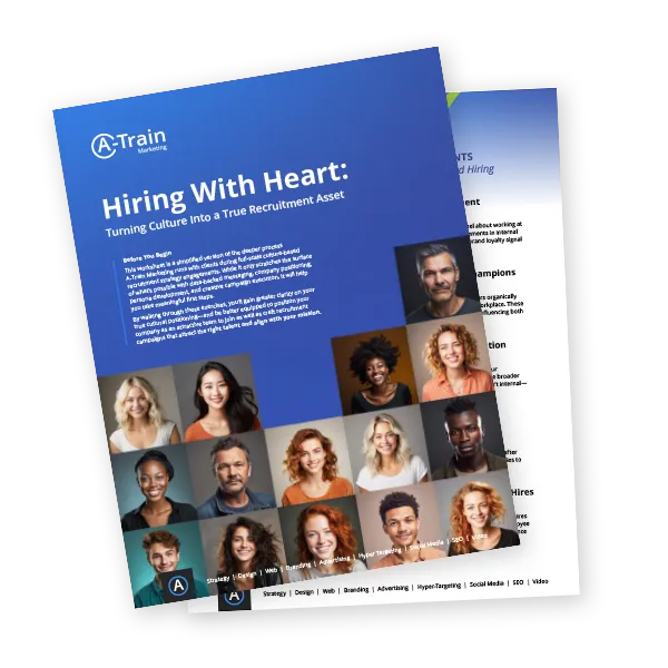 Cover of the "hiring with heart" workbook